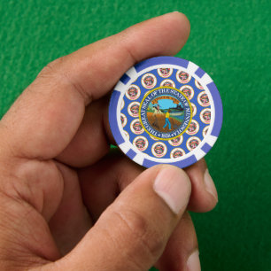 Jetons De Poker Drapeau et sceau du Minnesotan, Minnesota