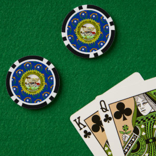 Jetons De Poker Drapeau et sceau du Nevadan, Nevada