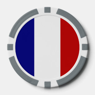 Jetons De Poker Drapeau français