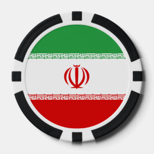 Jetons De Poker Drapeau Iran