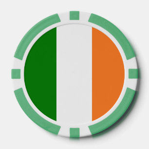 Jetons De Poker Drapeau Irlandais Total 