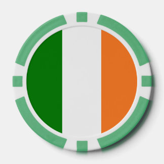 Jetons De Poker Drapeau Irlandais Total 