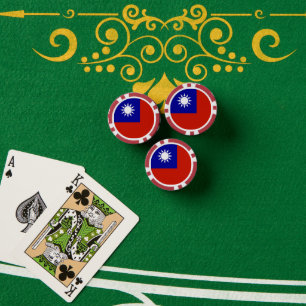 Jetons De Poker Drapeau taïwanais