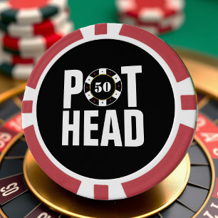 Jetons De Poker Drôle Pot-Head Humour Poker