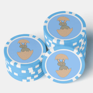 Jetons De Poker Écouter du lapin de l'Oeuf Étrange