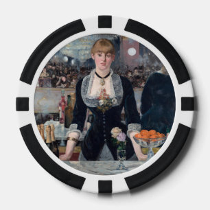 Jetons De Poker Edouard Manet - Un bar aux Folies-Bergère