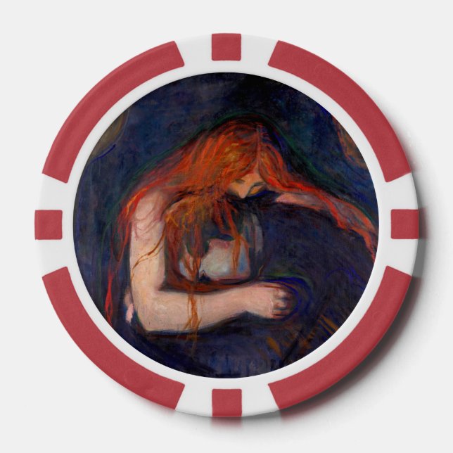 Jetons De Poker Edvard Munch - Vampire / Amour et Douleur (Recto)