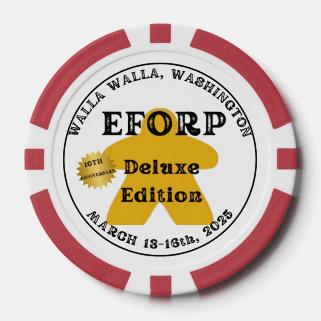 Jetons De Poker EFORP 2025 10e anniversaire Deluxe Edition (Recto)
