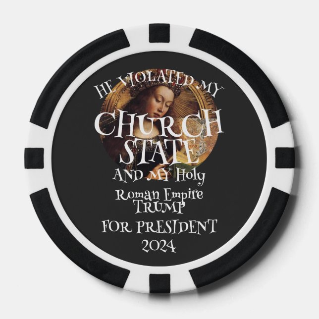 Jetons De Poker Église Trump Poker Chips Partie Jeu (Recto)