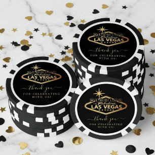 Jetons De Poker Elégant Las Vegas Destination Mariage Faveur