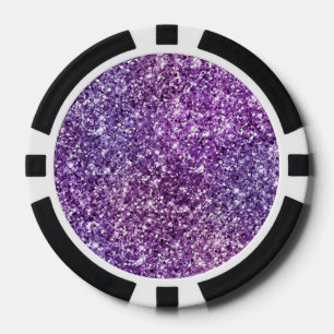 Jetons De Poker Élégant motif chic abstrait violet