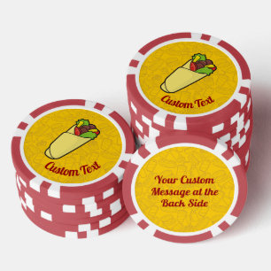 Jetons De Poker Emballage sandwich Tortilla
