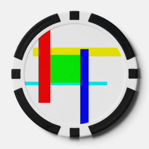 Jetons De Poker Embrassage coloré