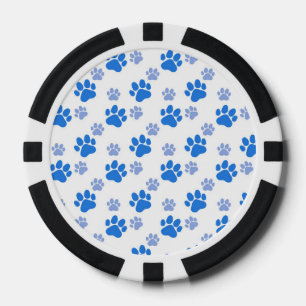 Jetons De Poker Empreinte De Patte De Chien Simple Amoureux Des An