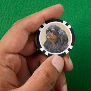 Jetons De Poker English Toy Spaniel Peinture Animal Art original