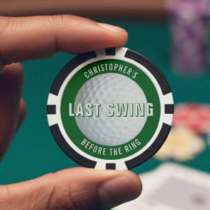 Jetons De Poker Enterrement de vie de garçon de golf dernier swing