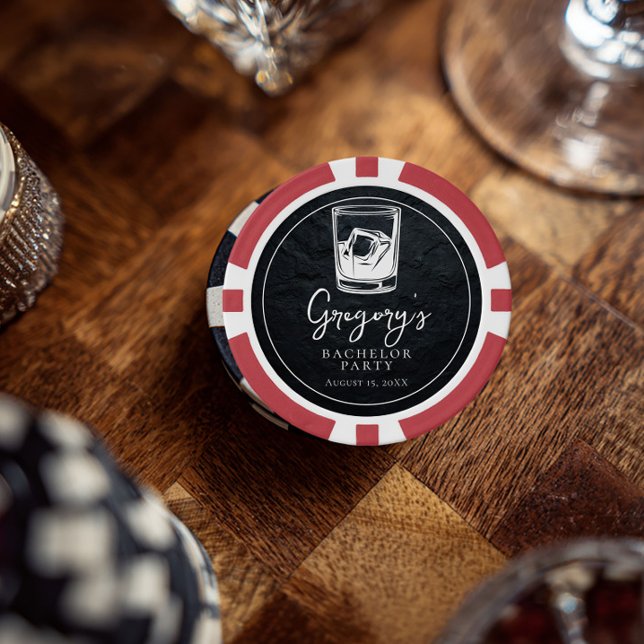 Jetons De Poker Enterrement de vie de garçon moderne et élégant (Créateur téléchargé)