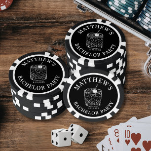 Jetons De Poker Enterrement de vie de garçon personnalisé