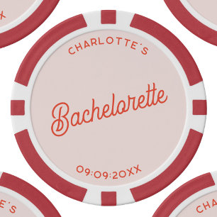 Jetons De Poker Enterrement de vie de jeune fille personnalisé