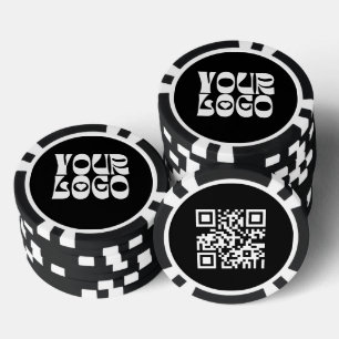 Jetons De Poker Entreprise promotionnelle de code QR de logo perso