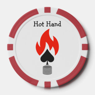 Jetons De Poker Épique et chips de flammes
