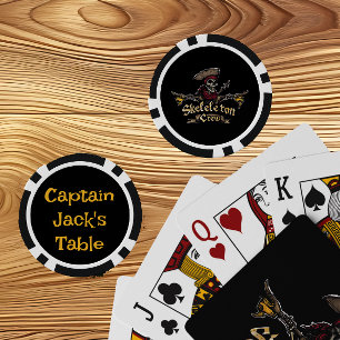 Jetons De Poker Équipe de squelette