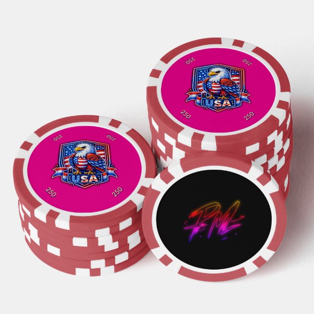 Jetons De Poker États-Unis 250 (Empiler)