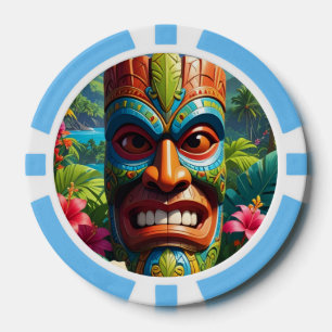 Jetons De Poker Étui de téléphone à masque Tiki