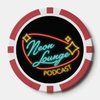 Jetons De Poker Étui pour téléphone avec logo Neon Lounge