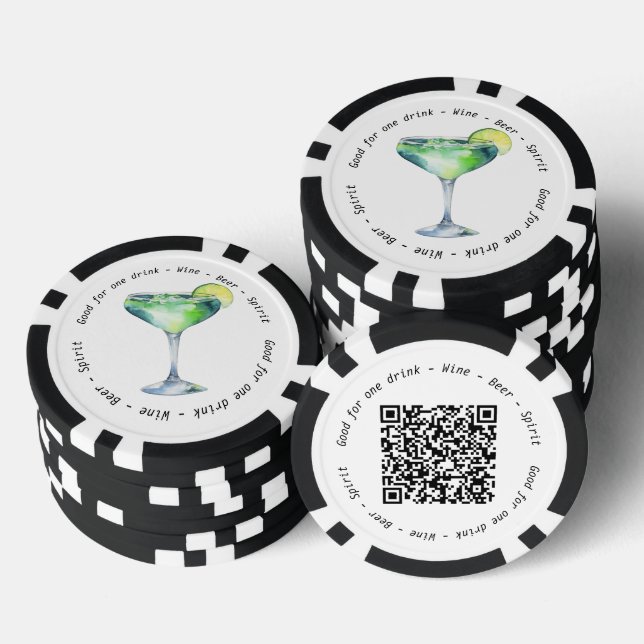 Jetons De Poker Événement d'affaires moderne QR Daiquiri Bon de bo (Empiler)