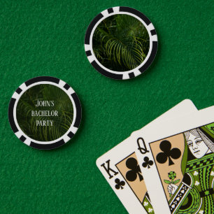 Jetons De Poker Événement personnalisé Bachelor & Party feuilles v