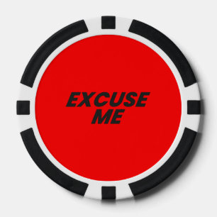 JETONS DE POKER EXCUSE-MOI POKER CHIP