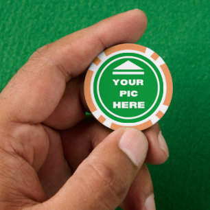 Jetons De Poker FACILE ! Chips de poker - Orange - Personnalisé