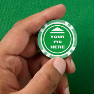 Jetons De Poker FACILE ! Chips de poker - Vert - Personnalisé