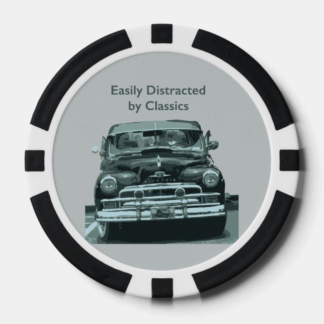 Jetons De Poker Facilement distrait par les classiques (Recto)
