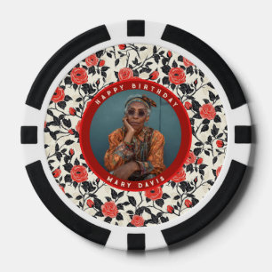 Jetons De Poker Fête d'anniversaire de fille sur le thème de la ro