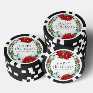 Jetons De Poker Fête de Noël