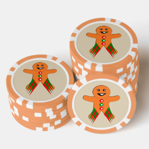 Jetons De Poker Fête de Noël Gingpain homme