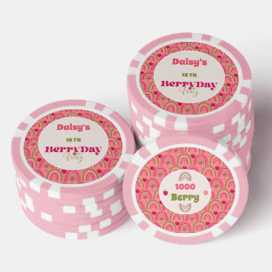 Jetons De Poker Fields fraises délicieux Anniversaire