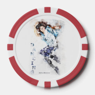 Jetons De Poker Fille dansante 2