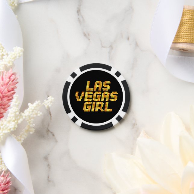 Jetons De Poker Fille Las Vegas (Mariage)