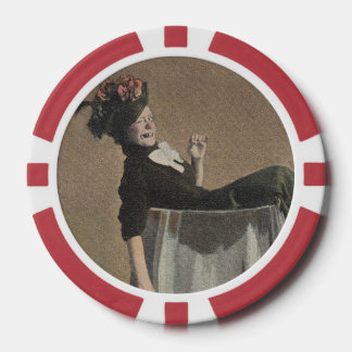 Jetons De Poker Fille Vintage populaire Vin Verre Poker Chips