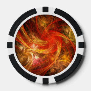 Jetons De Poker Firestorm Nova Art Abstrait