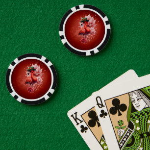 Jetons De Poker Flamant rose Steampunk - Imaginaire Digital Artwor