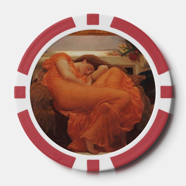 Jetons De Poker Flaming June par Lord Frederic Leighton (Recto)