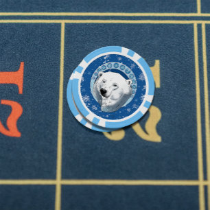 Jetons De Poker Flèches de neige Ours Polaire Art Nouveau