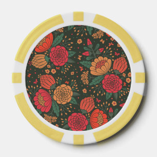 Jetons De Poker fleur