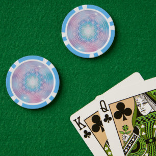 Jetons De Poker Fleur Céleste – Géométrie Sacrée
