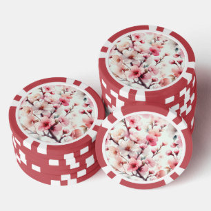 Jetons De Poker Fleur de cerisier