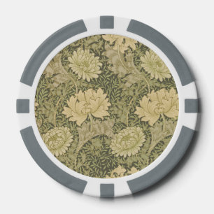 Jetons De Poker Fleur de Sauge Chrysanthème de William Morris